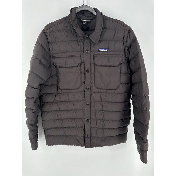 Patagonia Men's Silent Down Shirt Jacket Black M Read